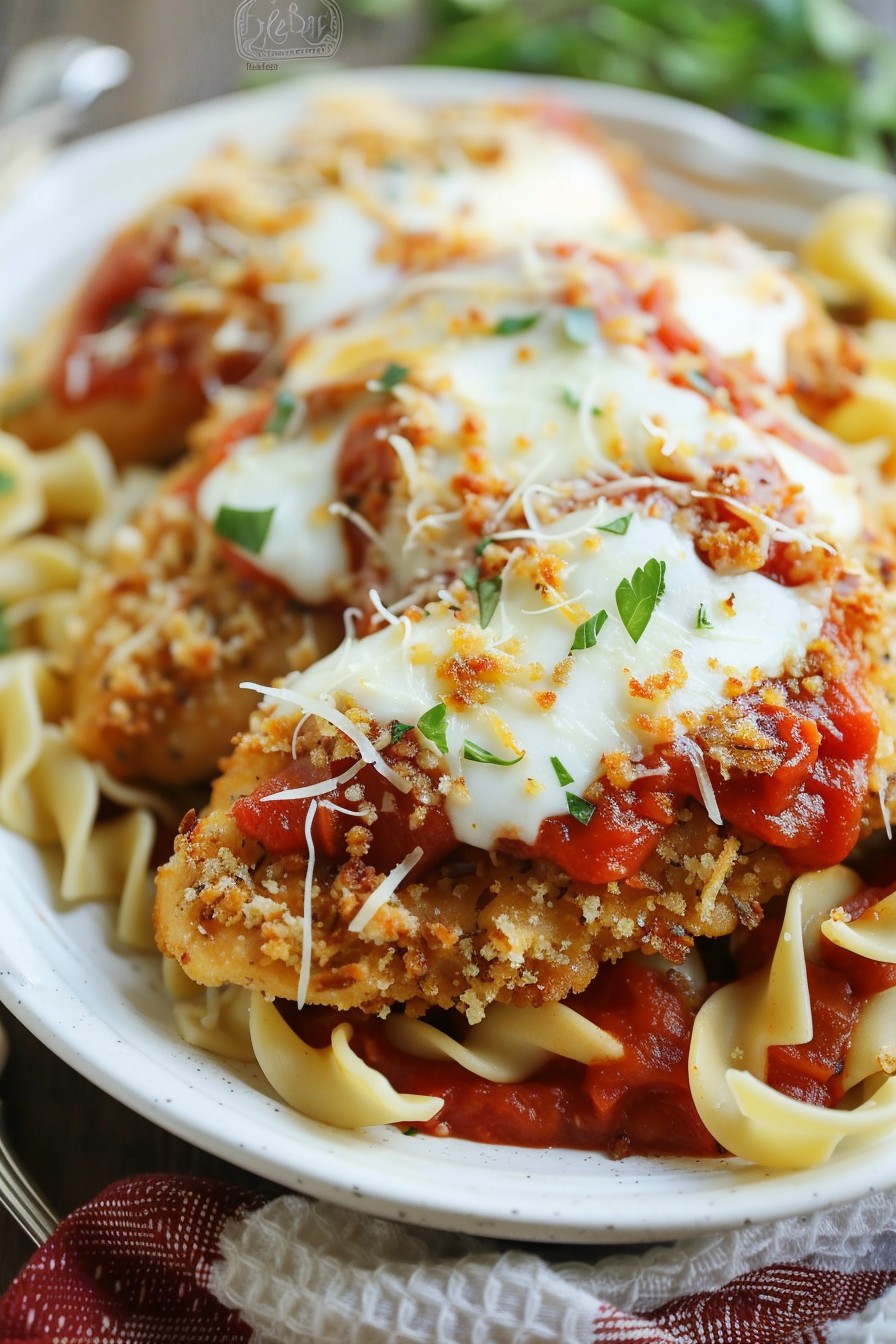 Chicken Parmesan With Noodles Recipe