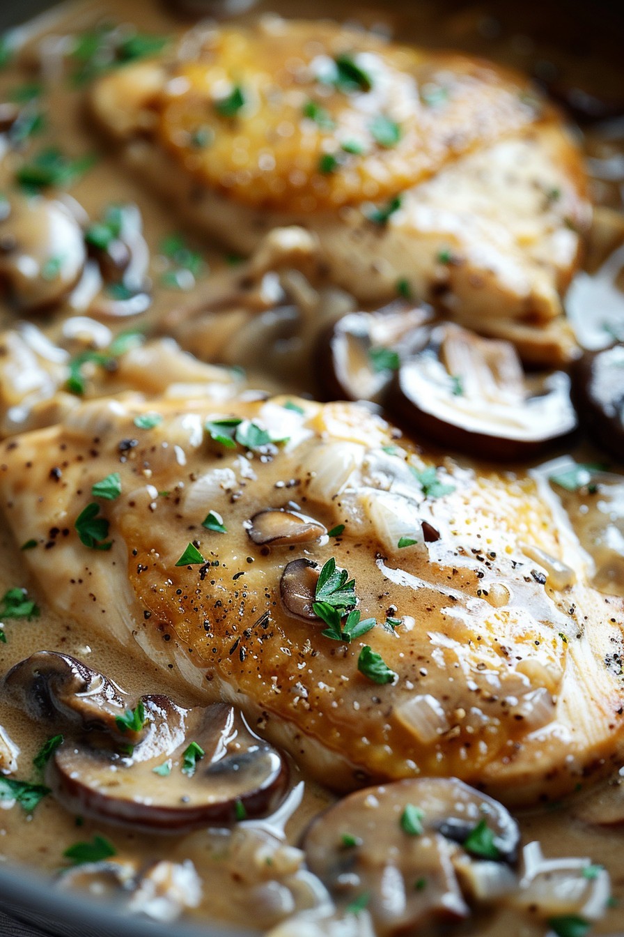 Creamy Chicken Mushroom Recipe