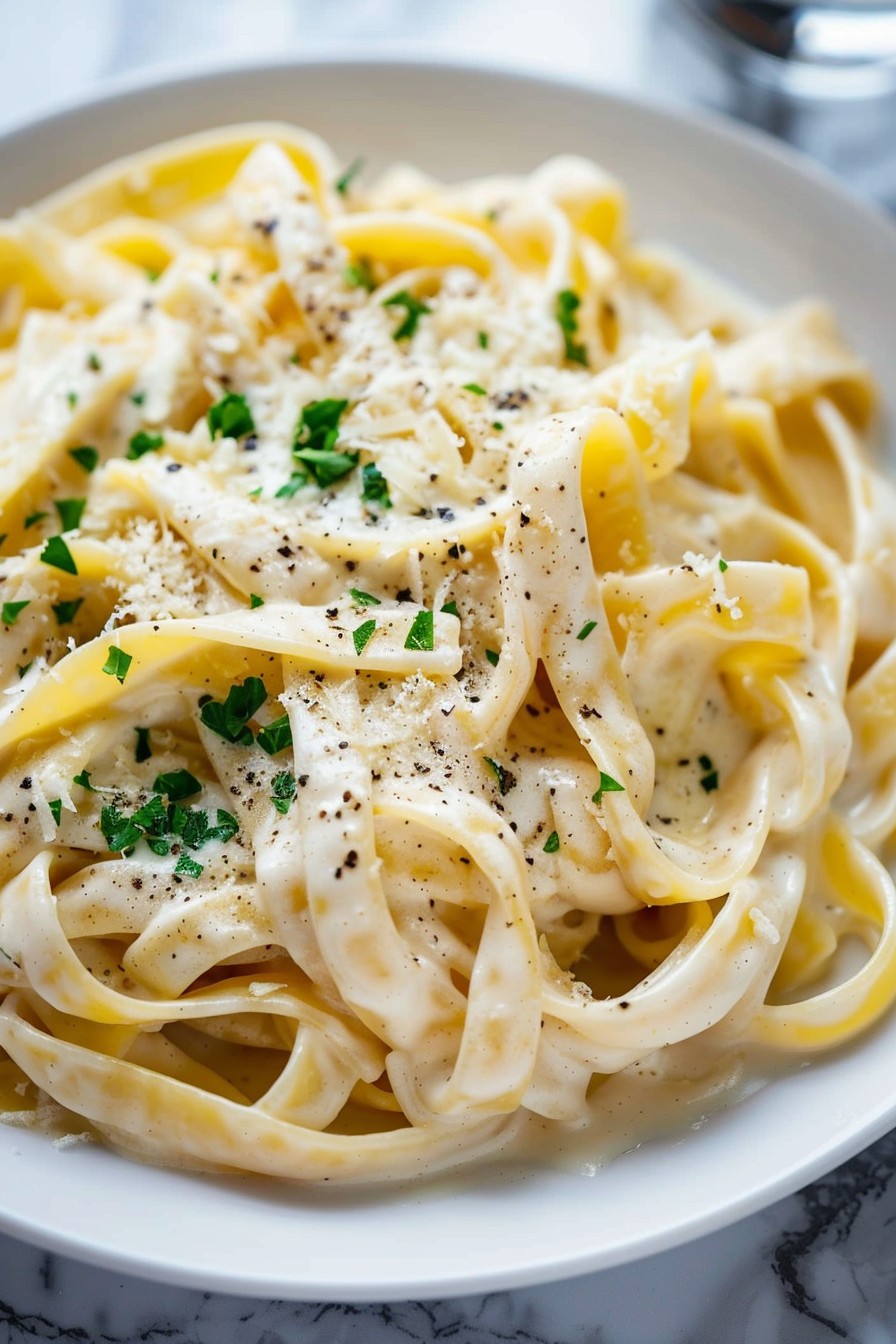Garlic Fettuccine Alfredo Recipe