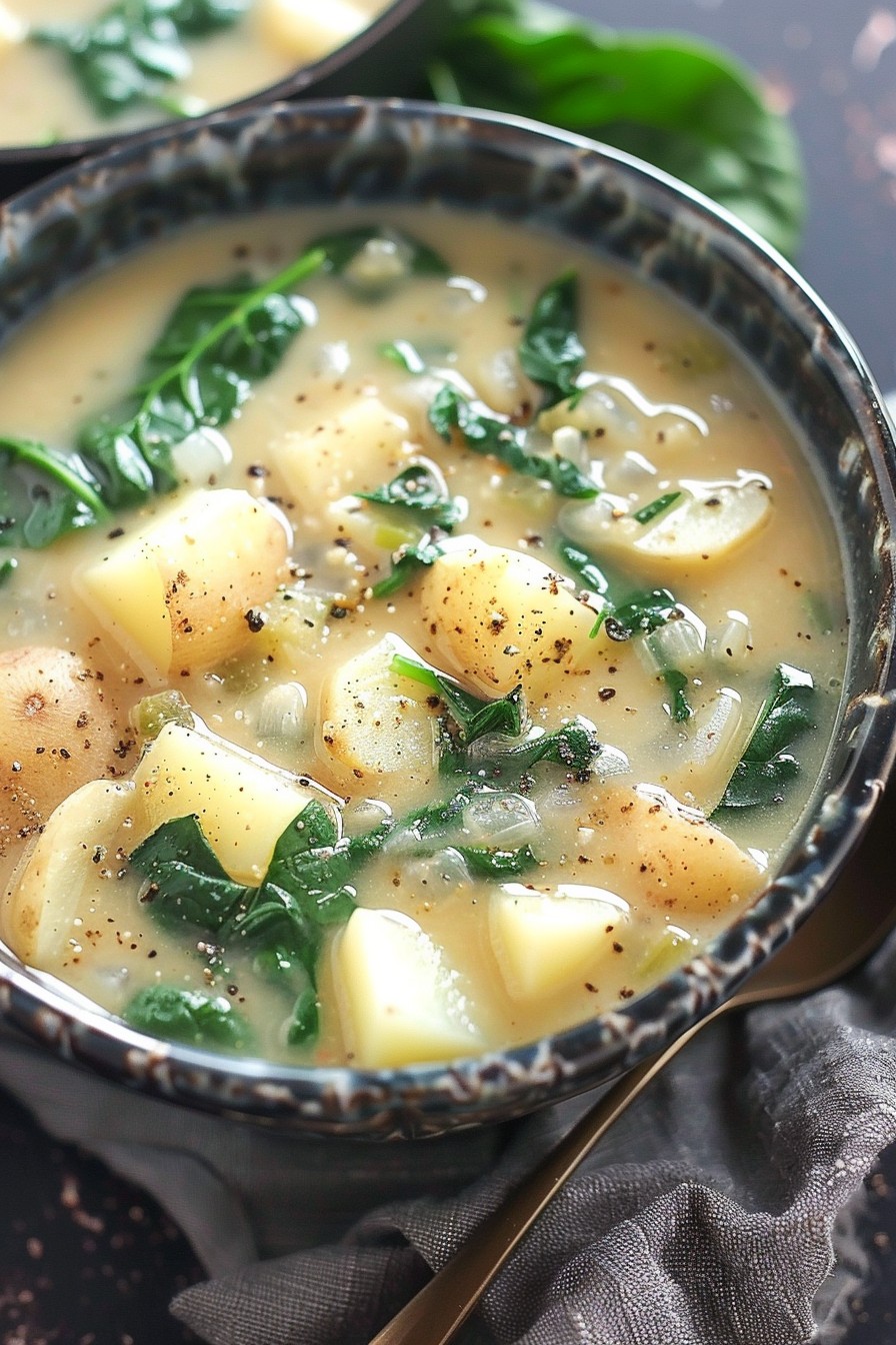 Potato Spinach Soup Recipe