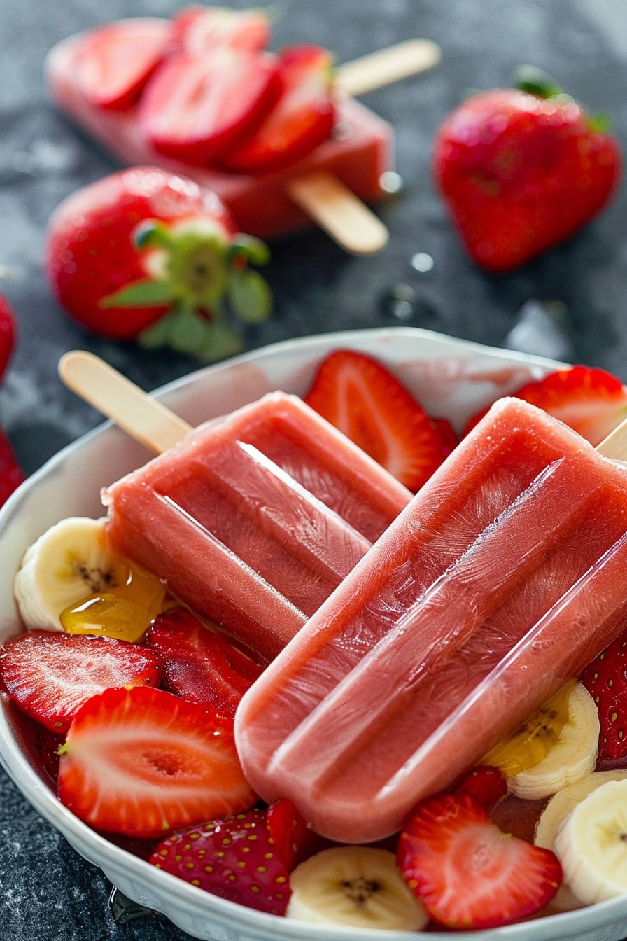 Strawberry Banana Popsicle Recipe