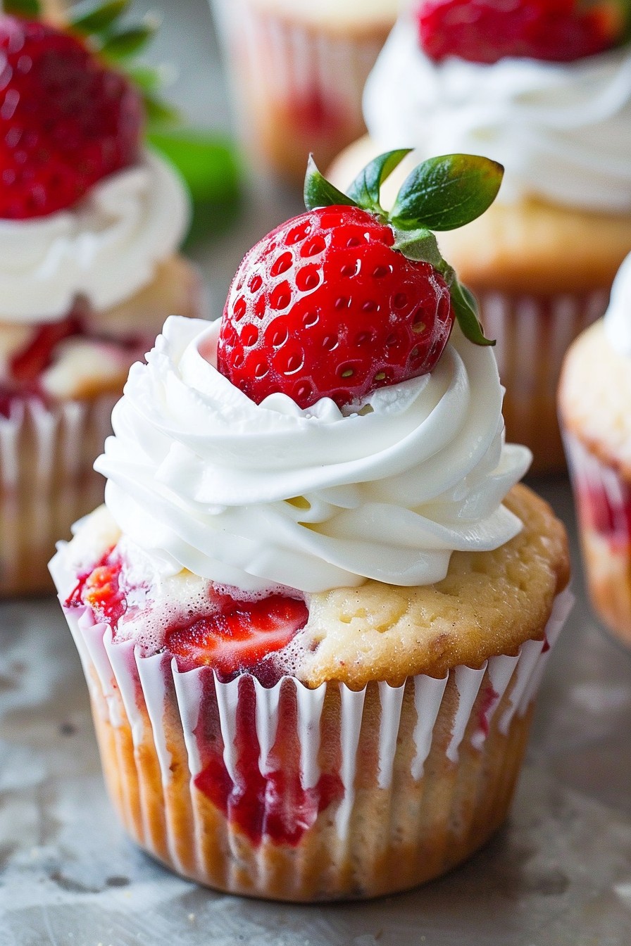 Strawberry Cheesecake Cupcakes Recipe